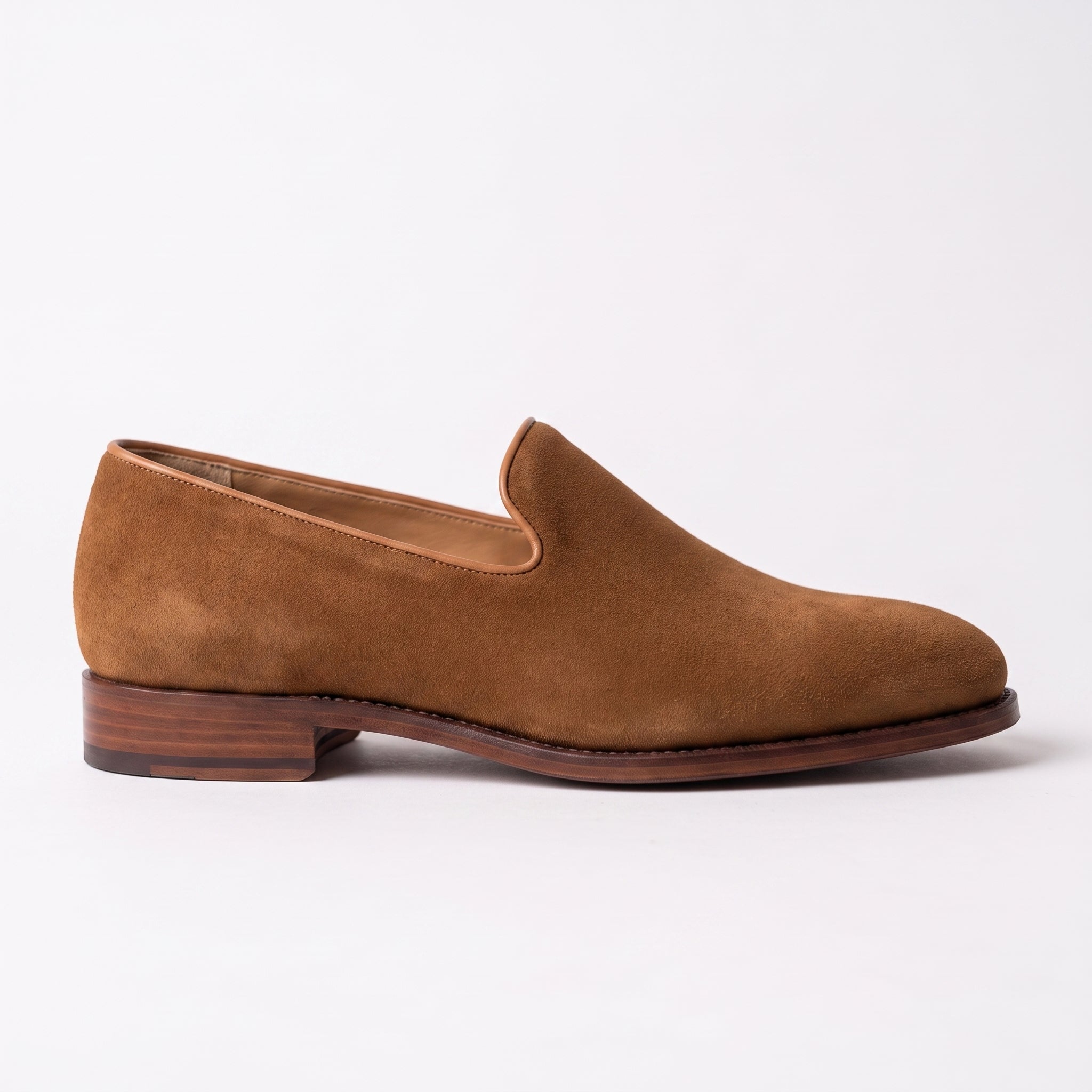 Men's Brown Suede Penny Loafers — Hanley — Hanley
