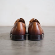 Men's Tan Brown Cap-Toe Leather Brogues Oxfords — Edenwood