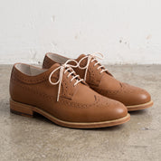 Men's Brown Wingtip Brogue Leather Derbys — Walton