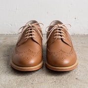 Men's Brown Wingtip Brogue Leather Derbys — Walton