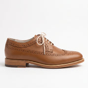 Men's Brown Wingtip Brogue Leather Derbys — Walton