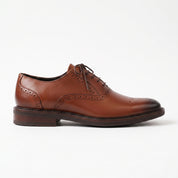 Men's Brown Wingtip Leather Brogues — Keating