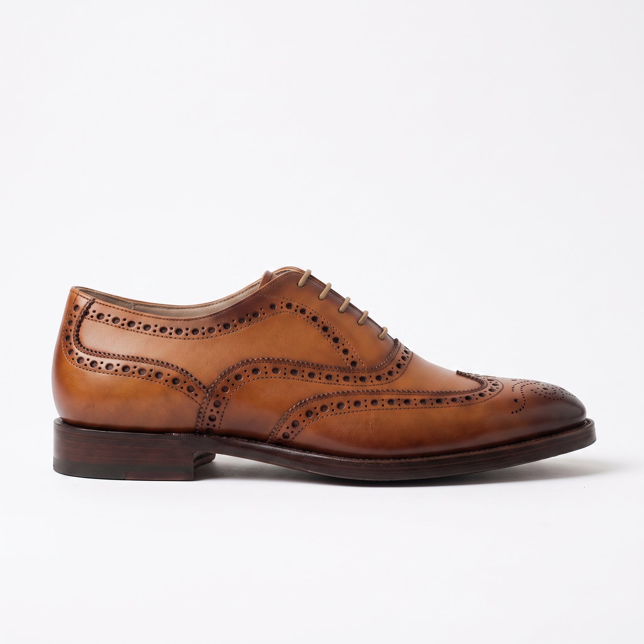 Men's Brown Wingtip Leather Oxfords — Ardsley — Ardsley
