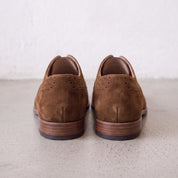 Men's Brown Wingtip Suede Oxfords — Galsworthy