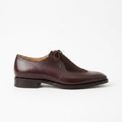 Men's Burgundy and Dark Brown Leather Oxfords — Edbrook