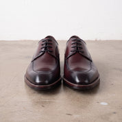 Men's Burgundy Apron-Toe Leather Derbys — Pennington