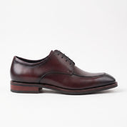 Men's Burgundy Apron-Toe Leather Derbys — Pennington