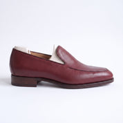 Men's Burgundy Apron-Toe Leather Loafers — Willoughby — Willoughby