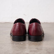 Men's Burgundy Cap-Toe Leather Derby — Adstock