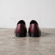 Men's Burgundy Cap-Toe Leather Oxfords — Aspall
