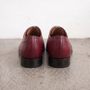 Men's Burgundy Cap-Toe Leather Oxfords — Churwell