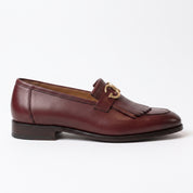 Men's Burgundy Leather Bit Loafers — Lyme