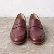 Handcrafted Men's Burgundy Leather Moccasin Loafers — Finsbury