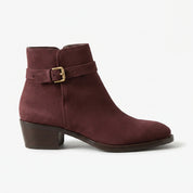 Men's Navy Blue Plain-Toe Suede Jodhpur Boots — Fradley