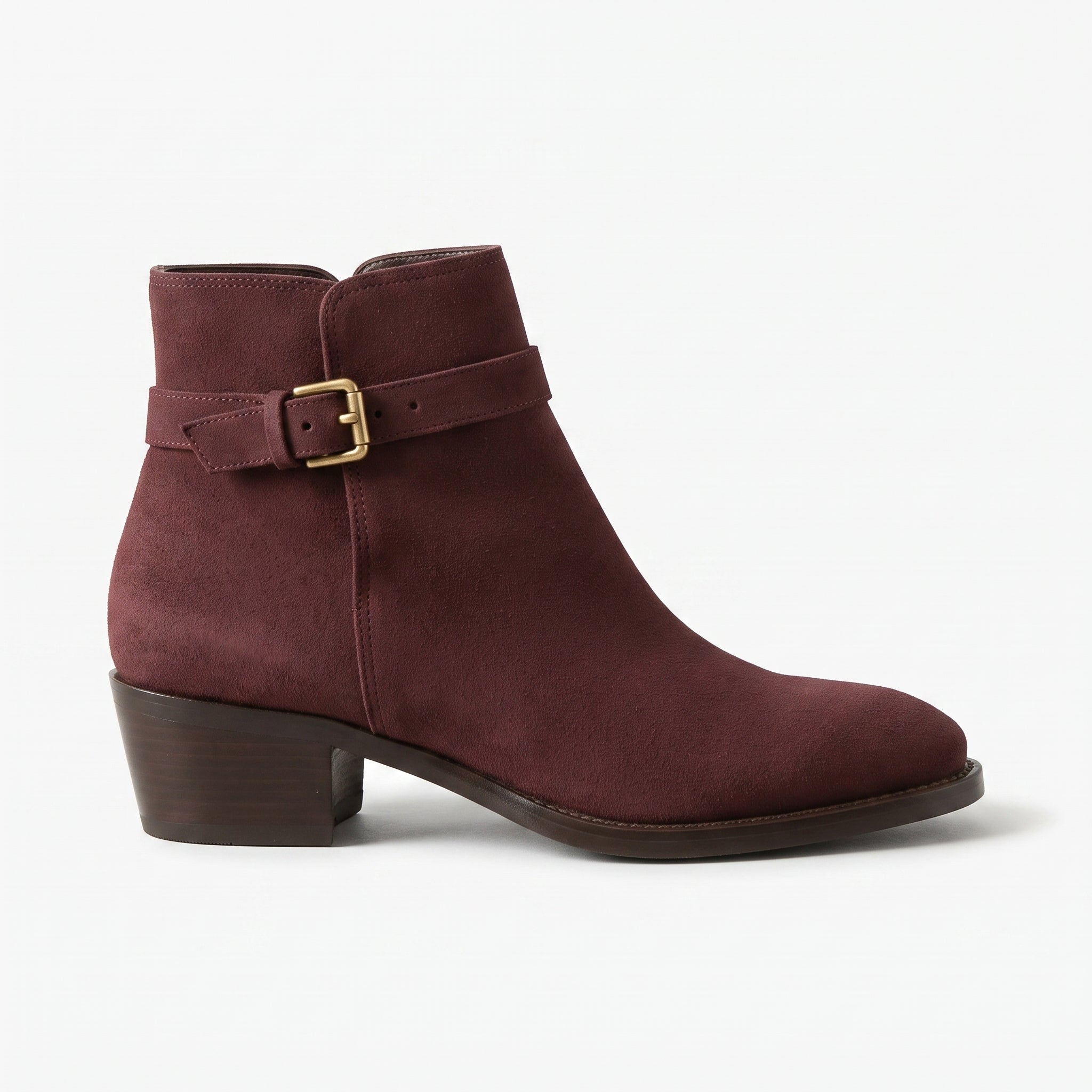 Men's Navy Blue Plain-Toe Suede Jodhpur Boots — Fradley