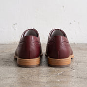 Men's Burgundy Wingtip Brogue Leather Derbys — Walton