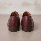 Men's Burgundy Wingtip Leather Oxfords — Dingley