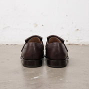 Men's Dark Brown Fringe Leather Kiltie Loafers — Ross