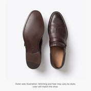 Men's Dark Brown Fringe Leather Kiltie Loafers — Ross