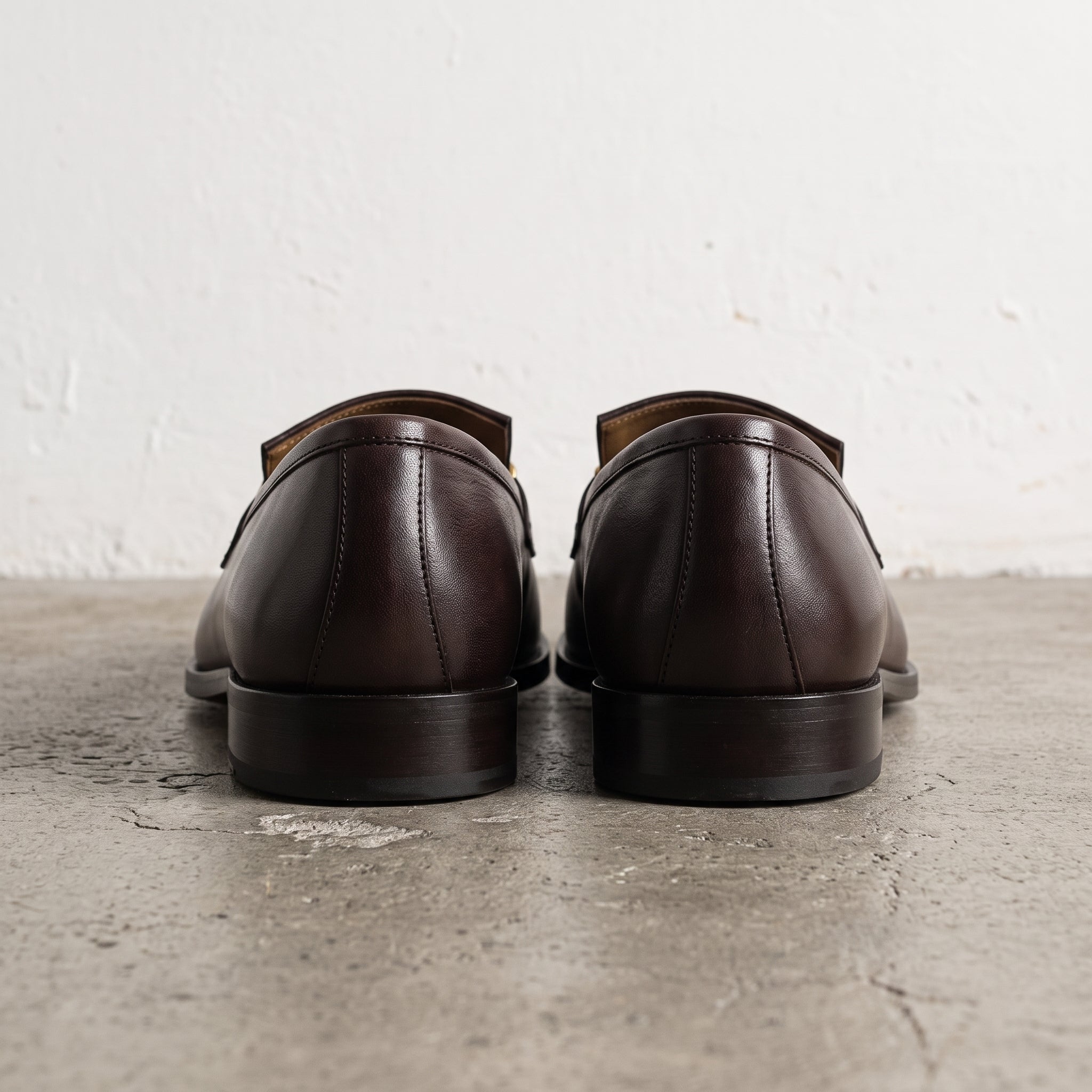 Men's Dark Brown Fringe Leather Loafers — Apsley