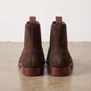 Men's Dark Brown Suede Chelsea Boots — Addingham