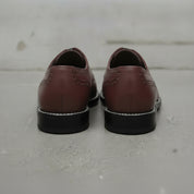 Men's Burgundy Apron-Toe Leather Derby Shoes — Falkirk — Falkirk