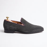 Men's Dark Grey Suede Moccasins — Gosnell — Gosnell