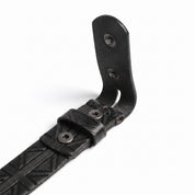 Men's Black Buckle-less Leather Belt — Tennyson
