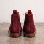 Men's Forest Green and Burgundy Leather Chelsea Boots — Minster