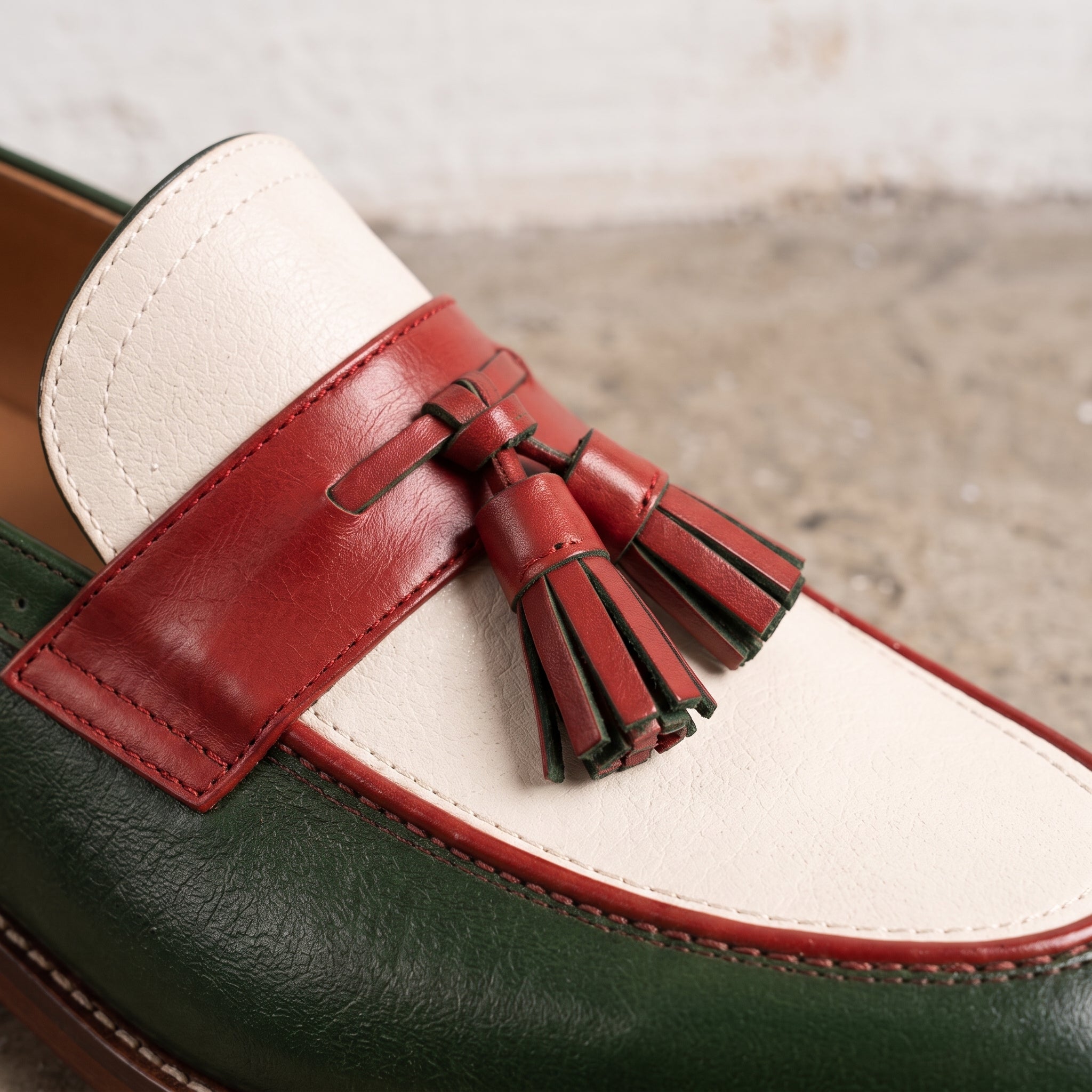 Men's Tri-Color Tassel Loafers — Goldsmith