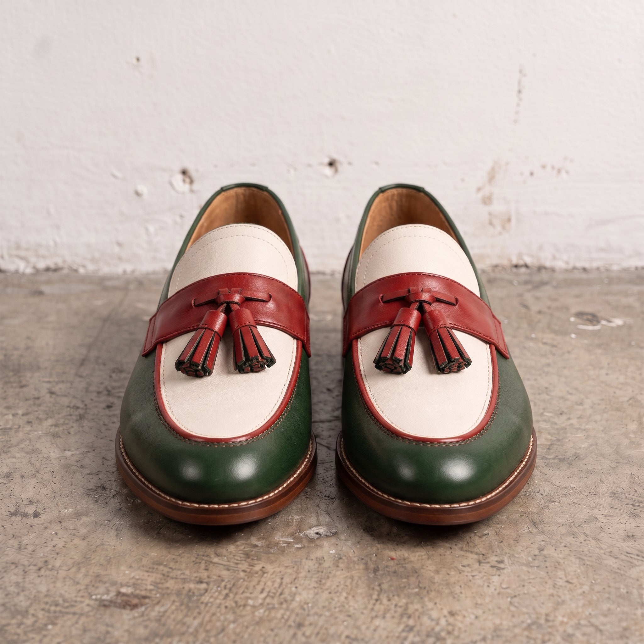 Men's Tri-Color Tassel Loafers — Goldsmith