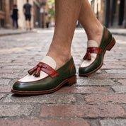 Men's Tri-Color Tassel Loafers — Goldsmith
