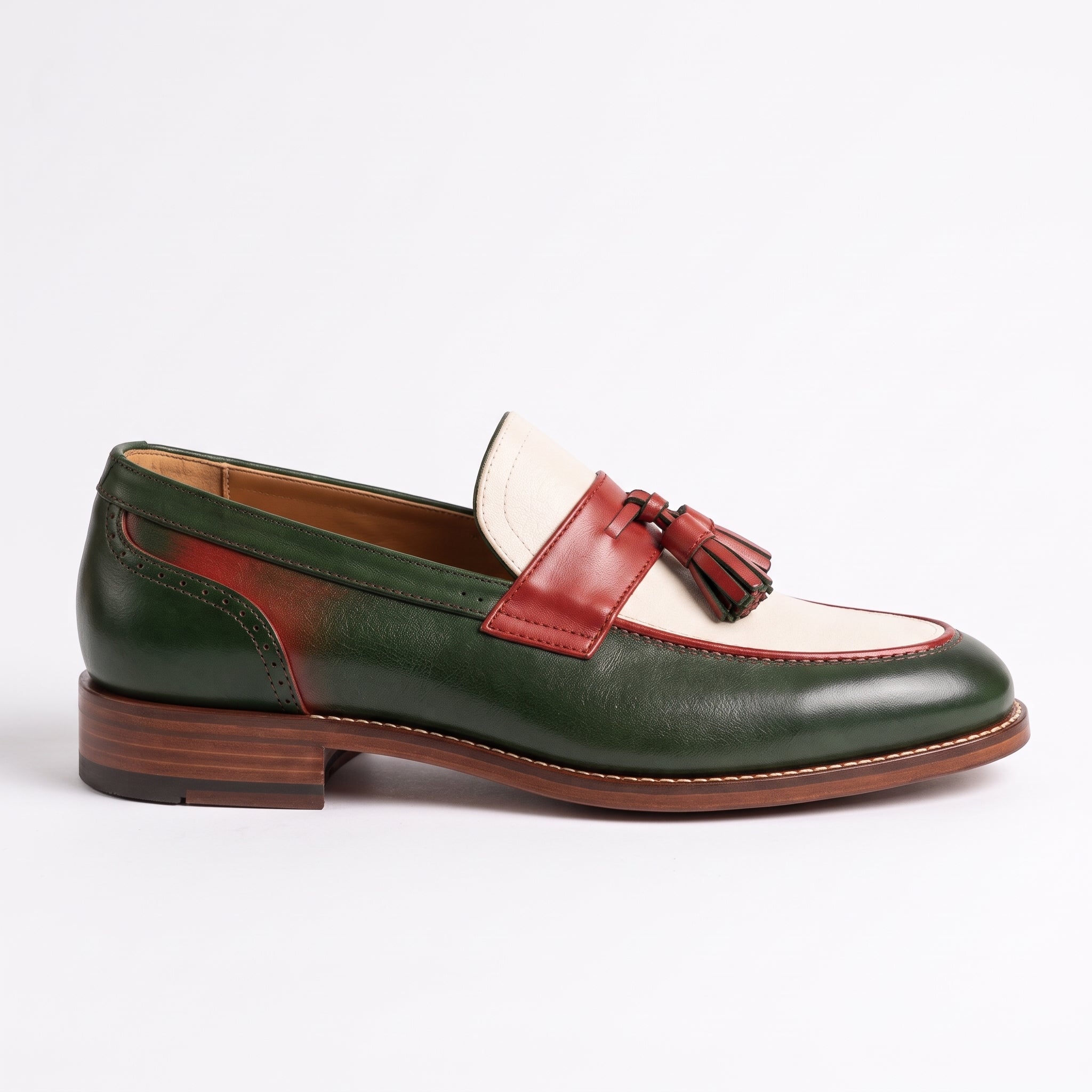 Men's Tri-Color Tassel Loafers — Goldsmith