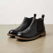 Men’s Genuine Leather Chelsea Boots, Stylish Casual & Business Wear - angle-view-showing-depth