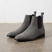 Men's Gray Suede Chelsea Boots — Bayham