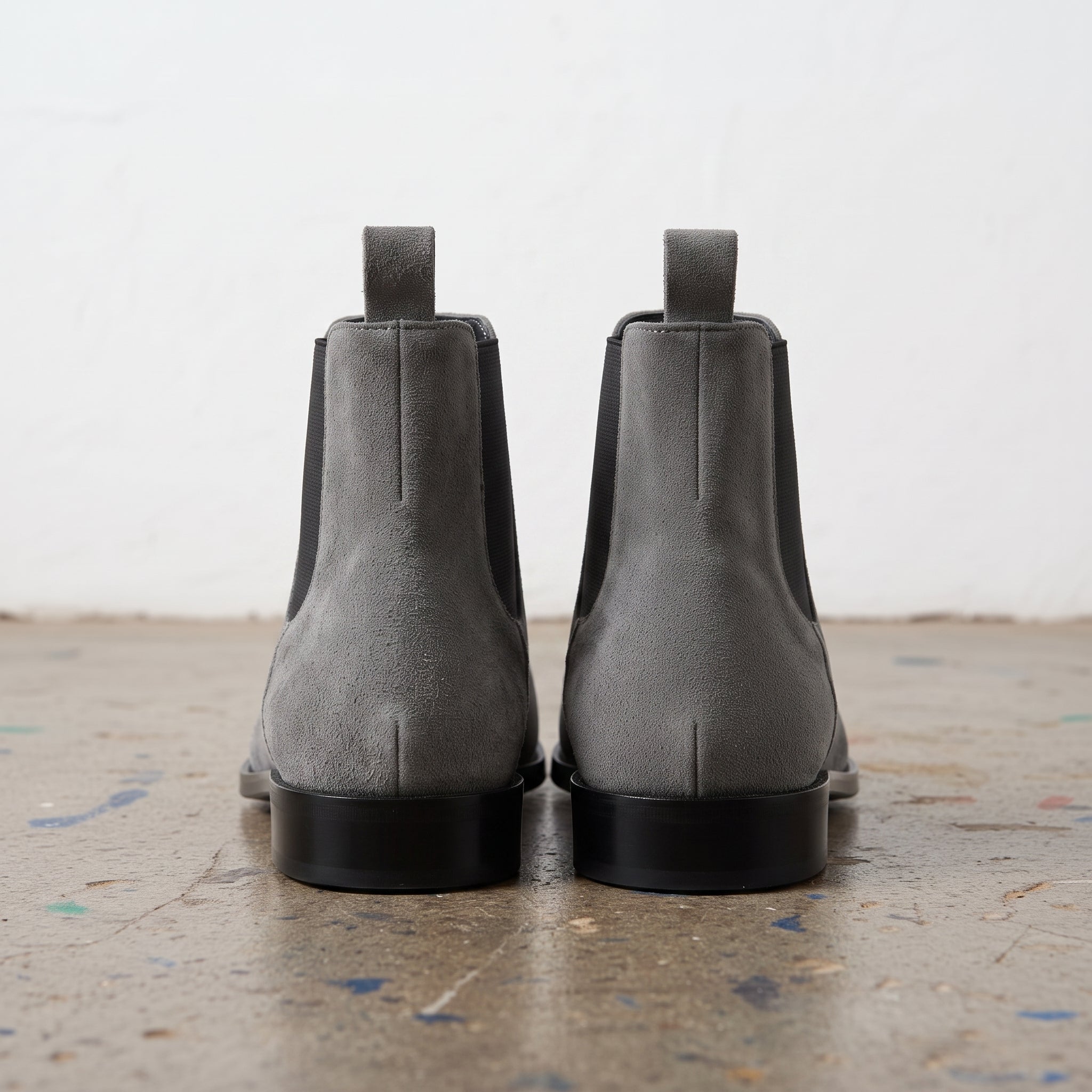 Men's Gray Suede Chelsea Boots — Bayham