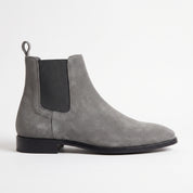 Men's Gray Suede Chelsea Boots — Bayham