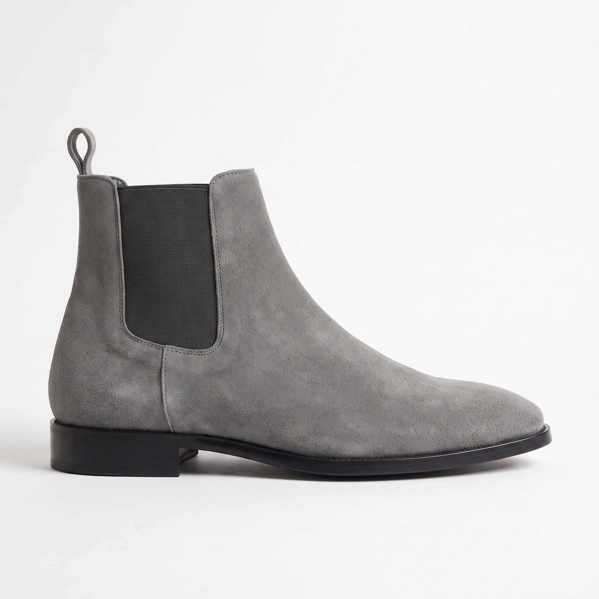Men's Gray Suede Chelsea Boots — Bayham