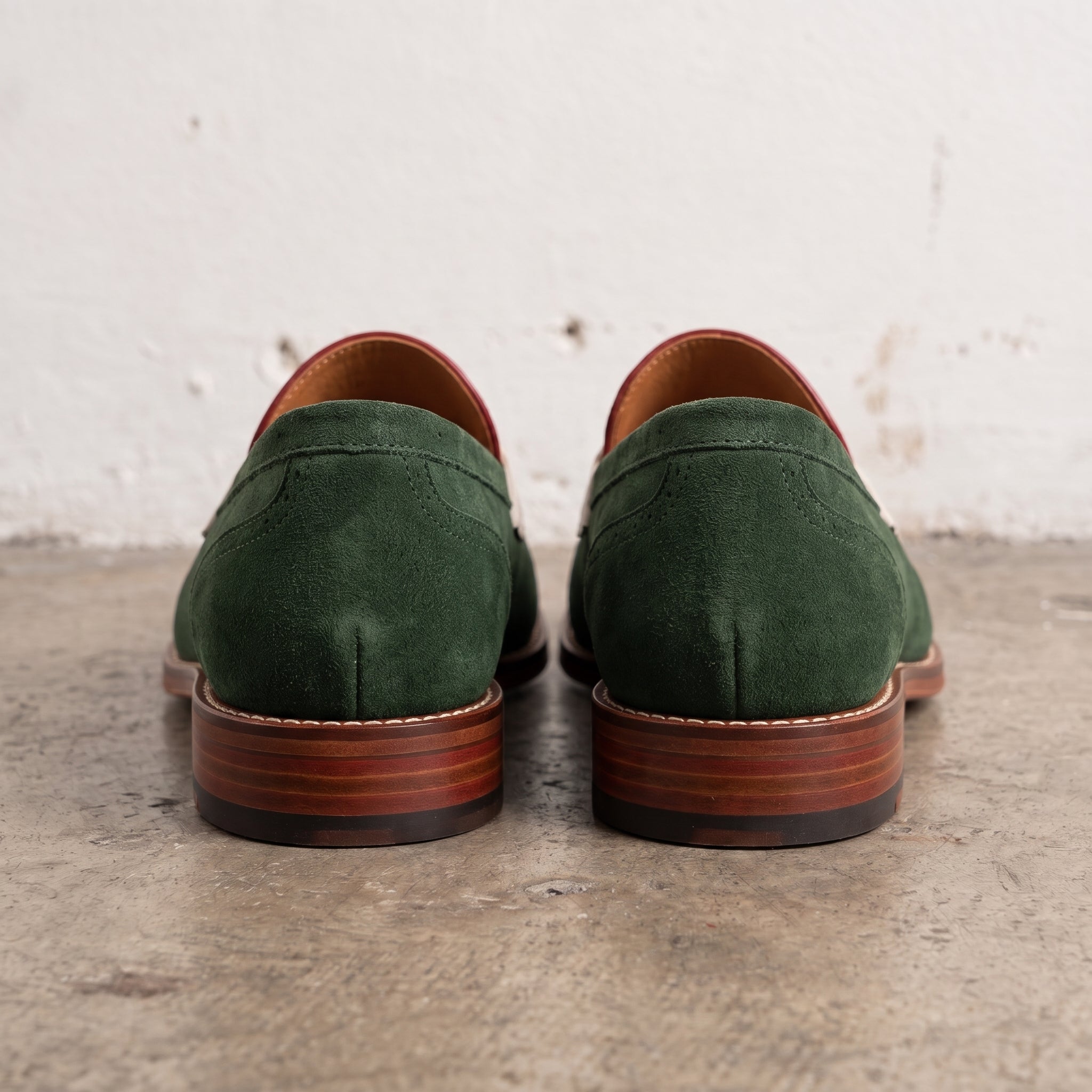 Tri-Color Suede Tassel Loafers — Melrose