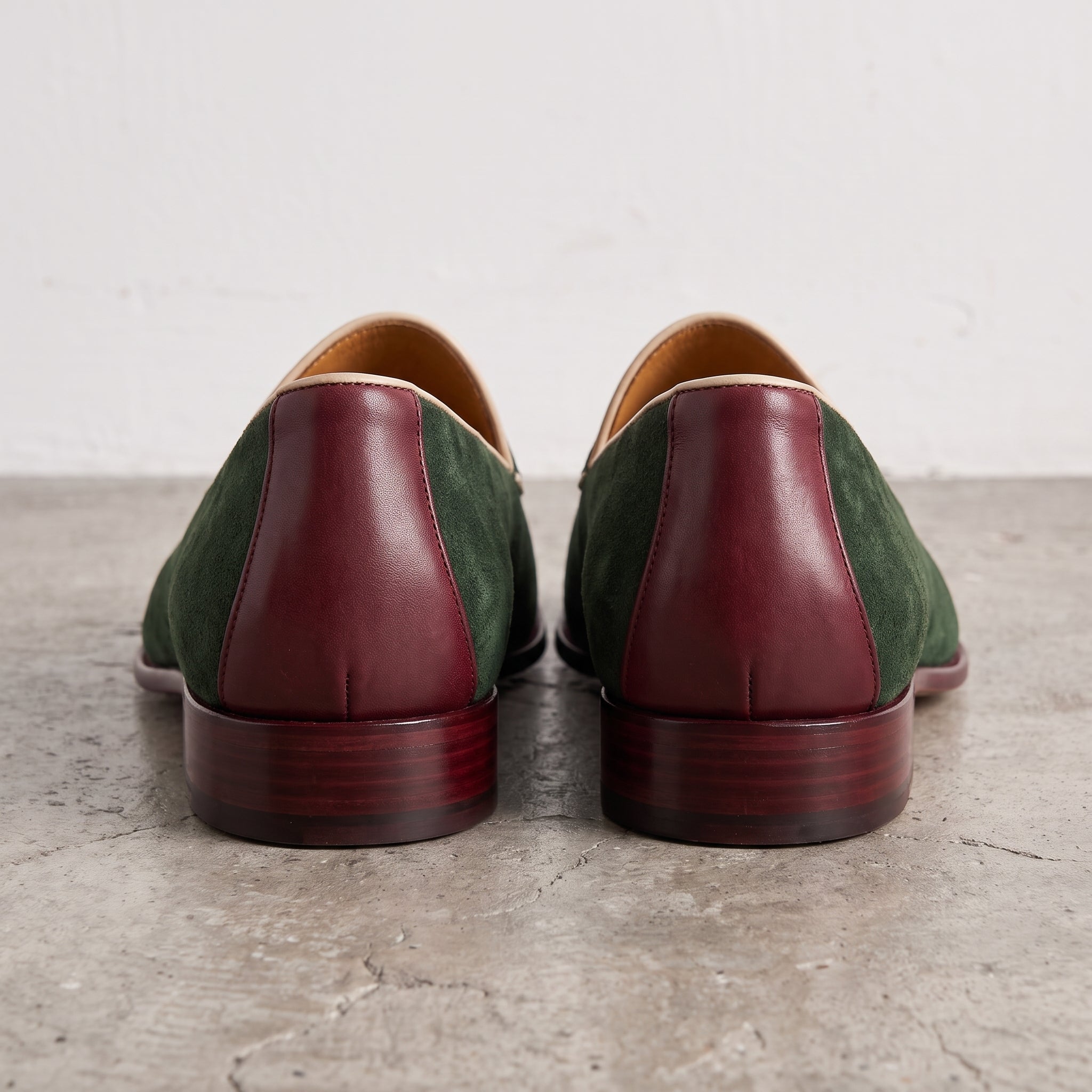 Men's Green Suede Loafers — Acroyd