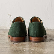 Men's Green Wingtip Suede Oxfords — Galsworthy