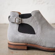 Men's Grey Suede Chelsea Boots — Wickham