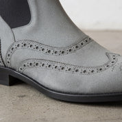 Men's Grey Suede Leather Chelsea Boots — Biddestone