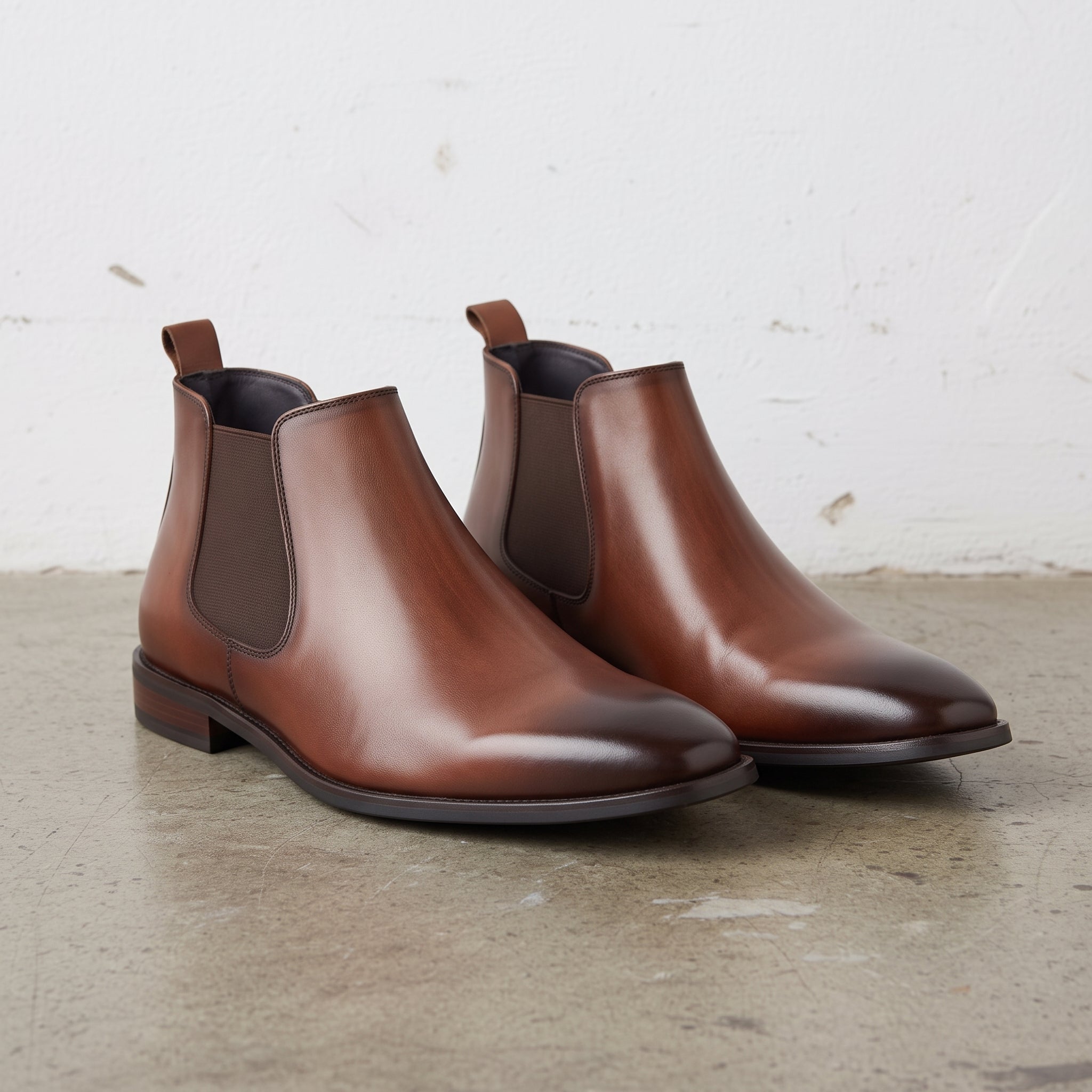 Men's Handmade Cow Leather Chelsea Boots — Dunning