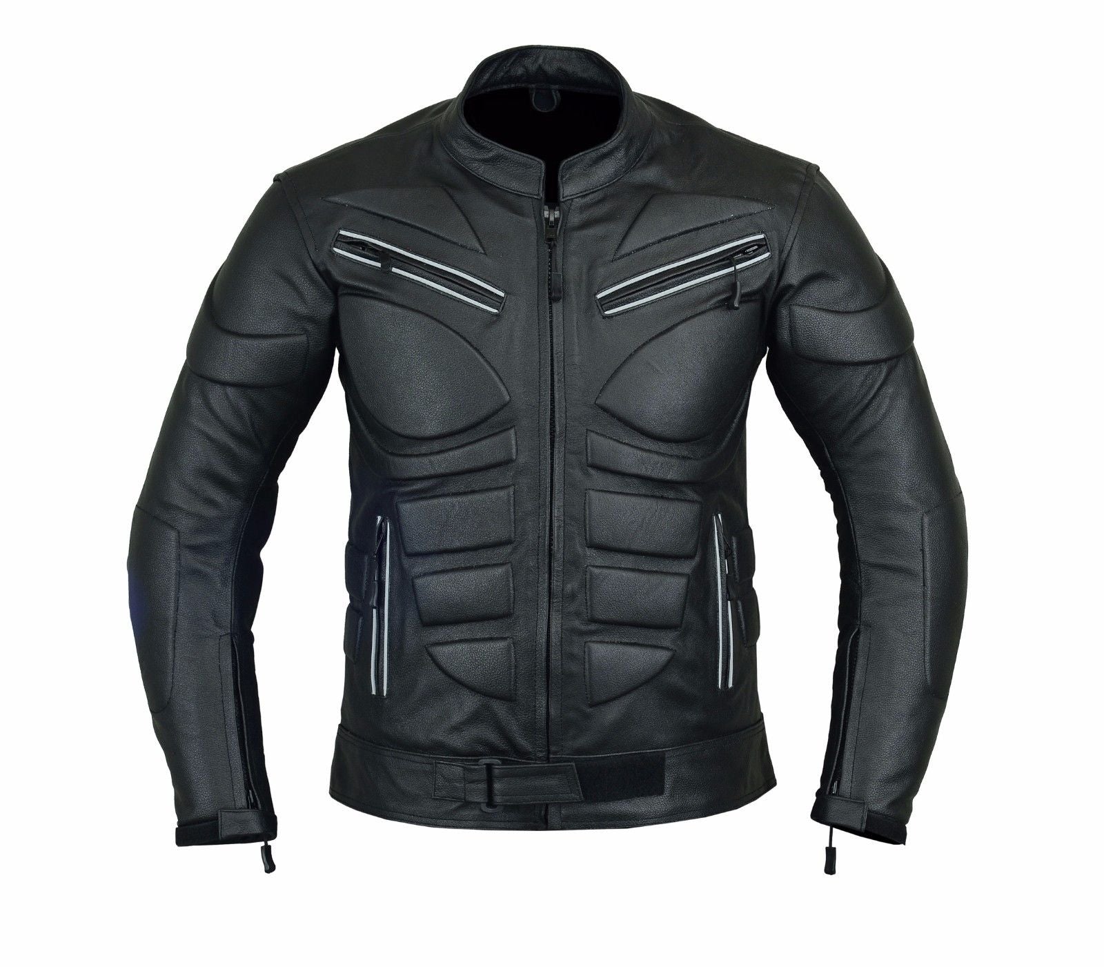 Men's Leather Jacket Black Slim Fit Biker Motorcycle, Motorcycle Jackets