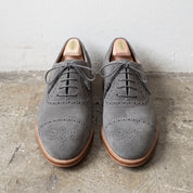 Men's Gray Cap-Toe Suede Oxfords — Gilwell