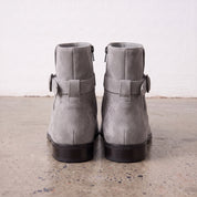 Men's Light Gray Plain-Toe Suede Jodhpur Boots — Hollard