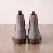 Men's Light Gray Suede Chelsea Boots — Addingham