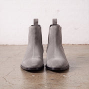 Men's Light Gray Suede Chelsea Boots — Calder