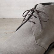 Men's Light Gray Suede Chukka Boots — Popham